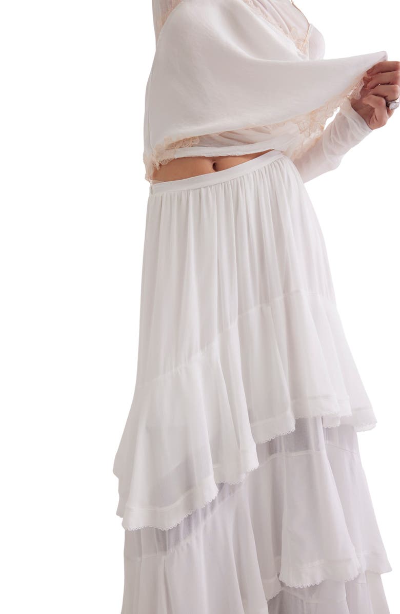 Free People Clementine Tiered Maxi Skirt, Alternate, color, 
