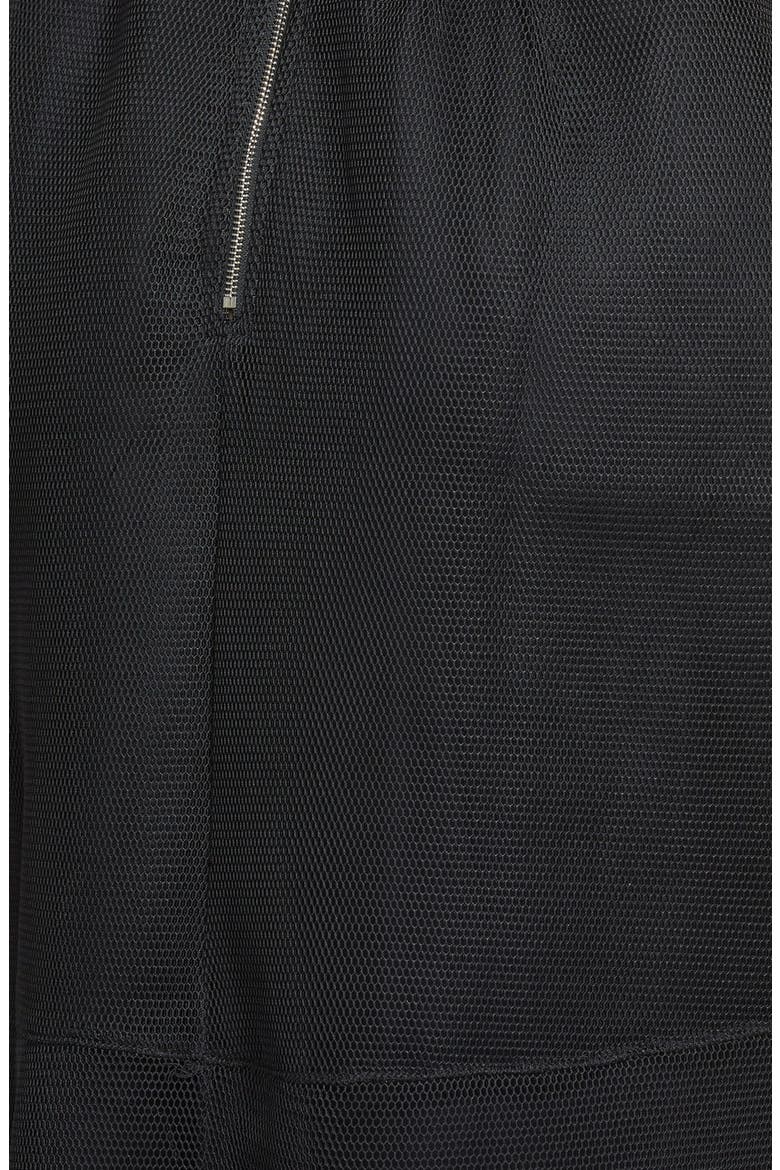 Mesh Midi Skirt, Alternate, color, BLACK