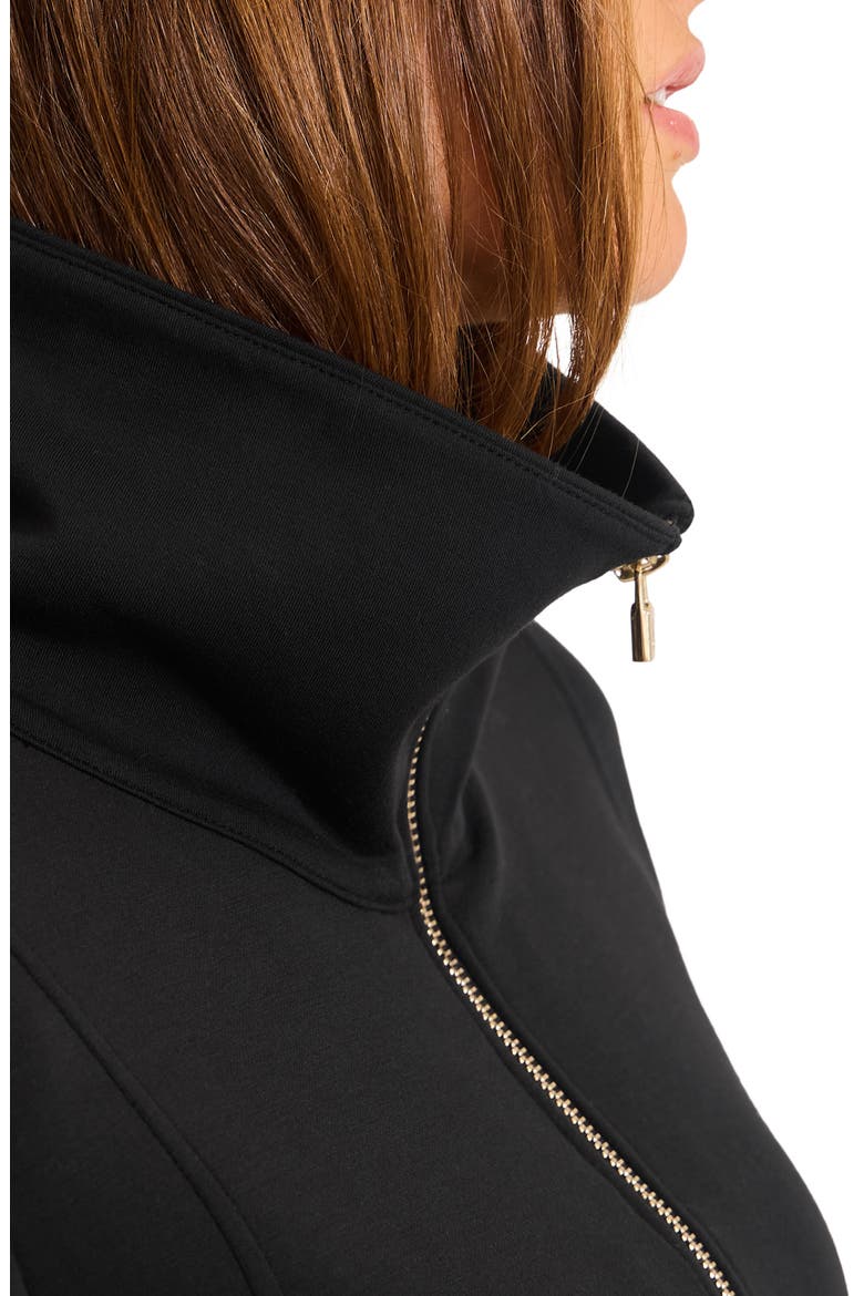 Palm Voyage Half Zip Pullover, Alternate, color, BLACK