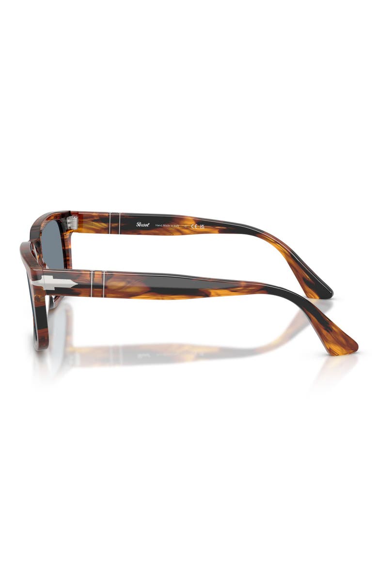 53mm Rectangular Sunglasses, Alternate, color, STRIPED BLACK / BROWN