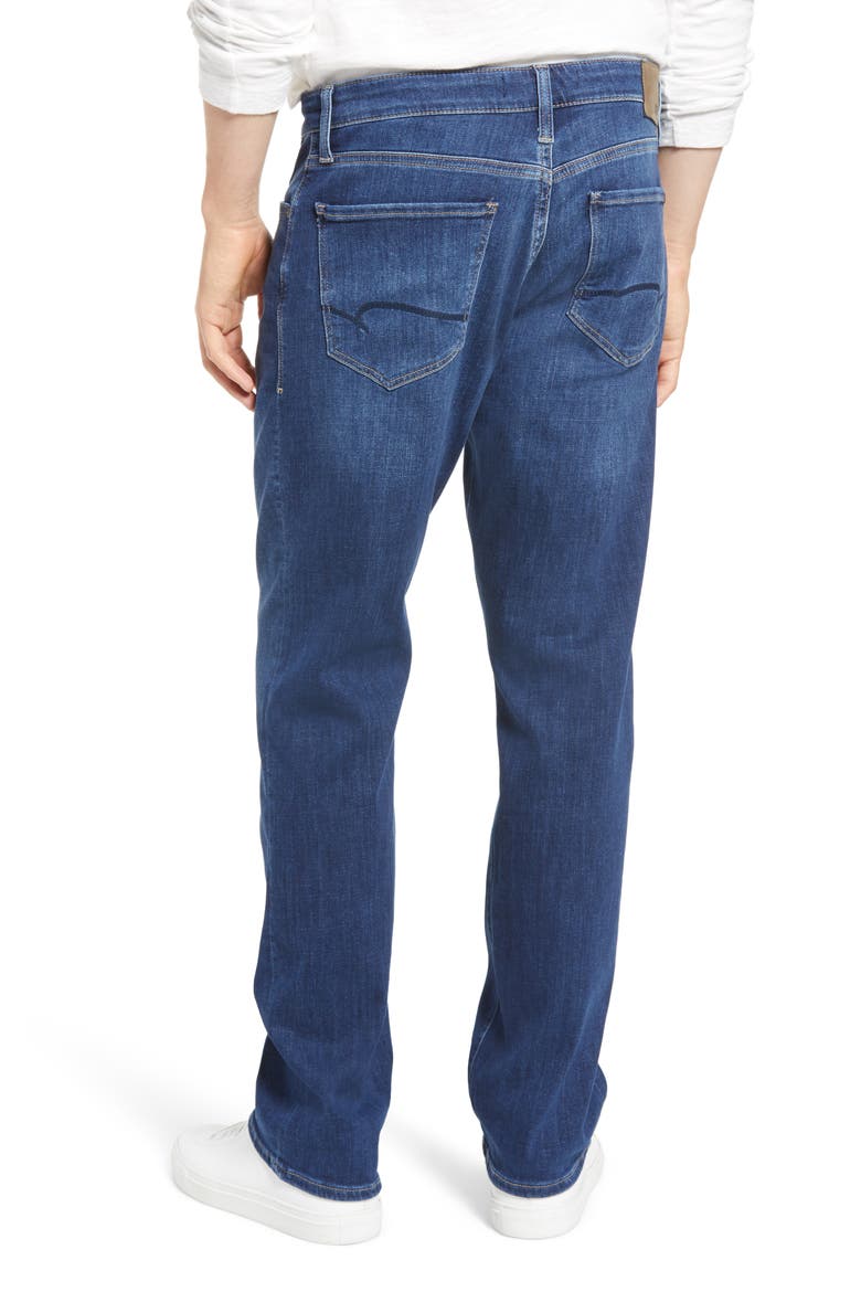 Matt Relaxed Straight Fit Jeans, Alternate, color, DARK FEATHER BLUE