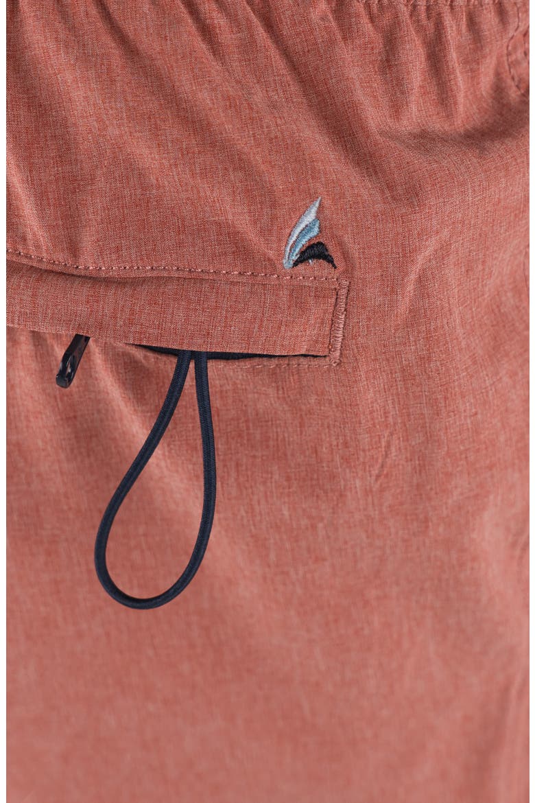 Hybrid 4-Way Stretch Swim Shorts, Alternate, color, CANYON RED