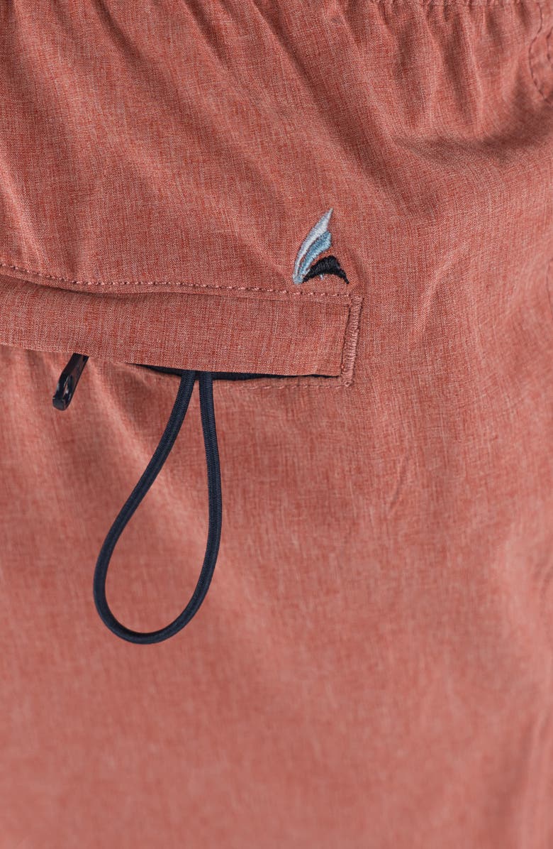 Tailor Vintage Hybrid 4-Way Stretch Swim Shorts, Alternate, color, Canyon Red