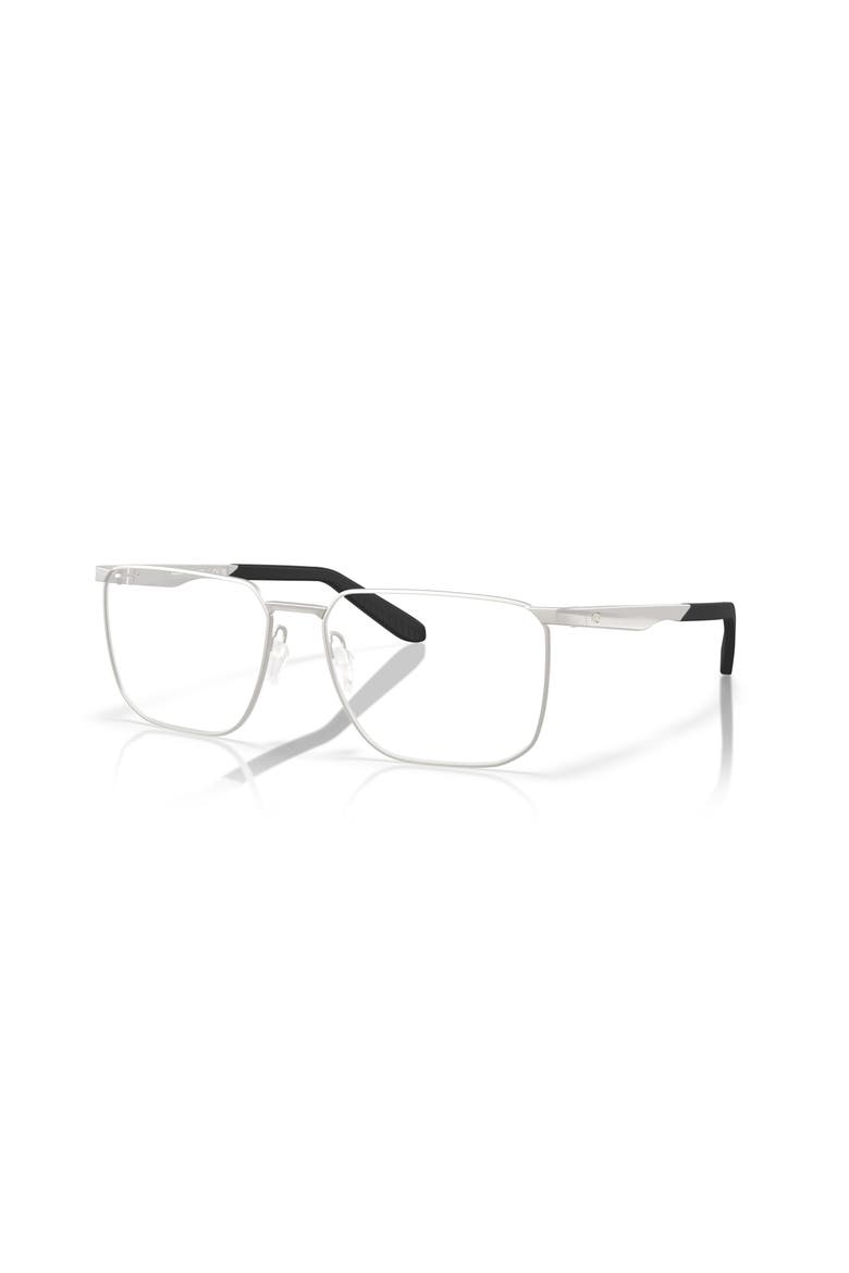 57mm Square optical glasses, Main, color, Silver