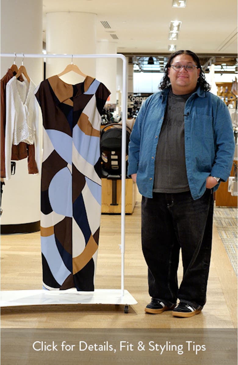 Jorja Geo Print Sleeveless Dress, sales video thumbnail