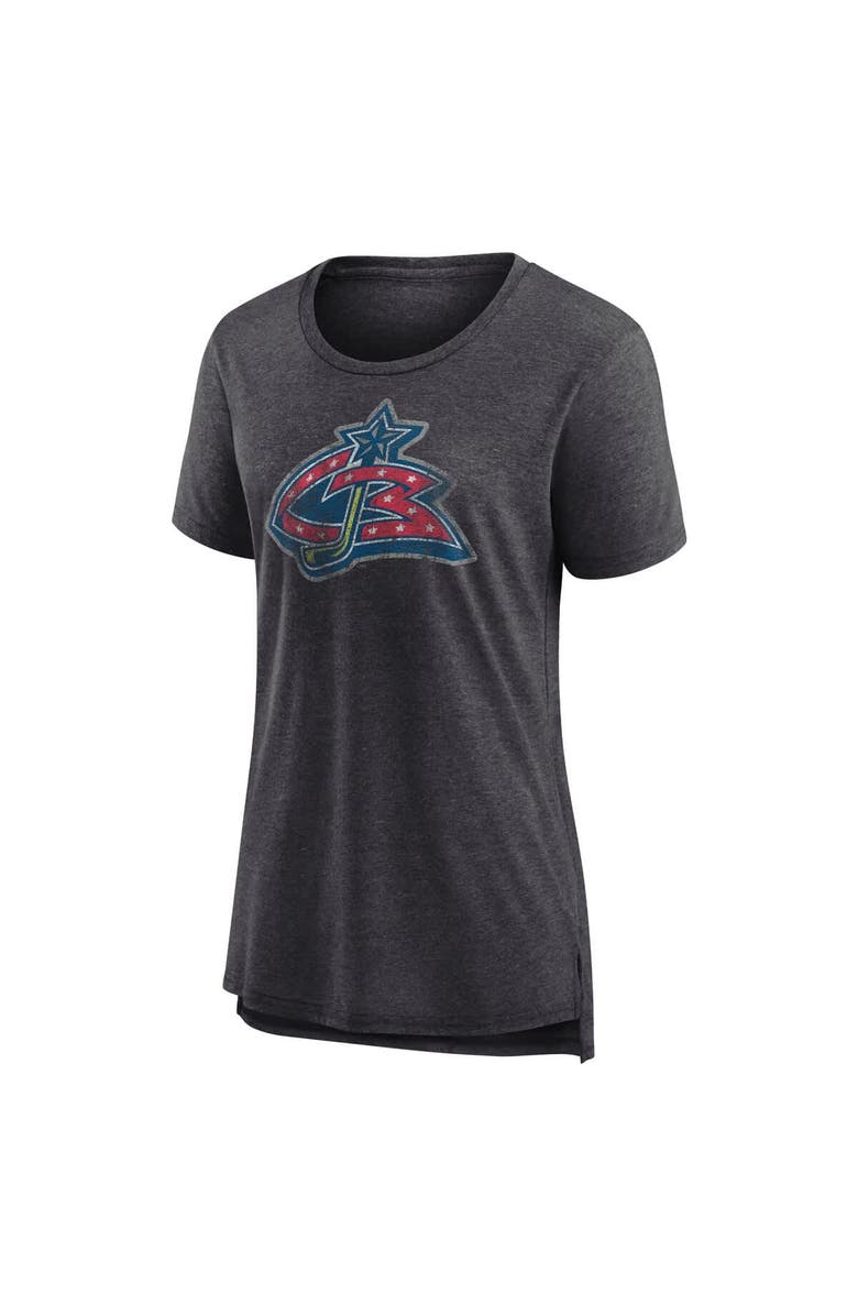 FANATICS Women's Fanatics Heather Charcoal Columbus Blue Jackets Special Edition 2.0 Modern T-Shirt, Alternate, color, Heather Charcoal