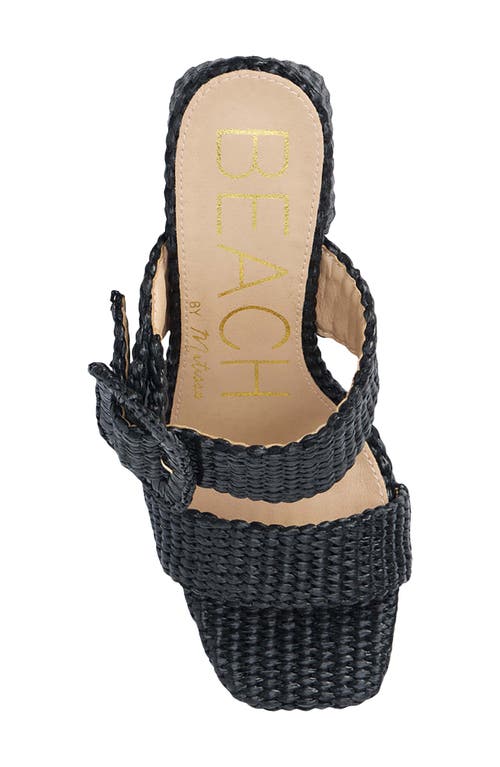 Beach By Matisse Lucy Block Heel Sandal In Black