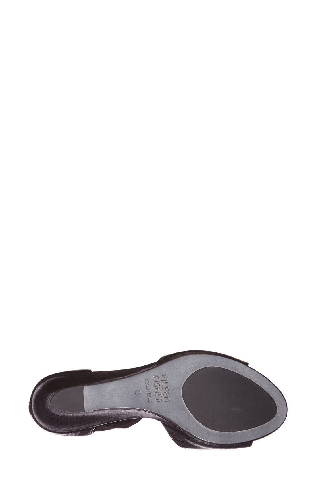'Corona' Wedge Sandal, Alternate, color, BLACK