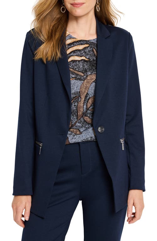 NIC+ZOE Ponte Blazer in Dark Indigo 