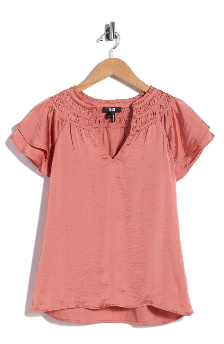 PAIGE Moriah Top, Alternate, color, Pink Terracotta