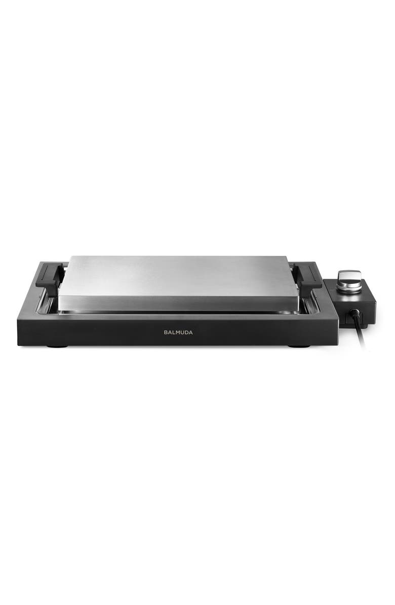 BALMUDA The Teppanyaki Steel-Clad Griddle, Main, color, Black