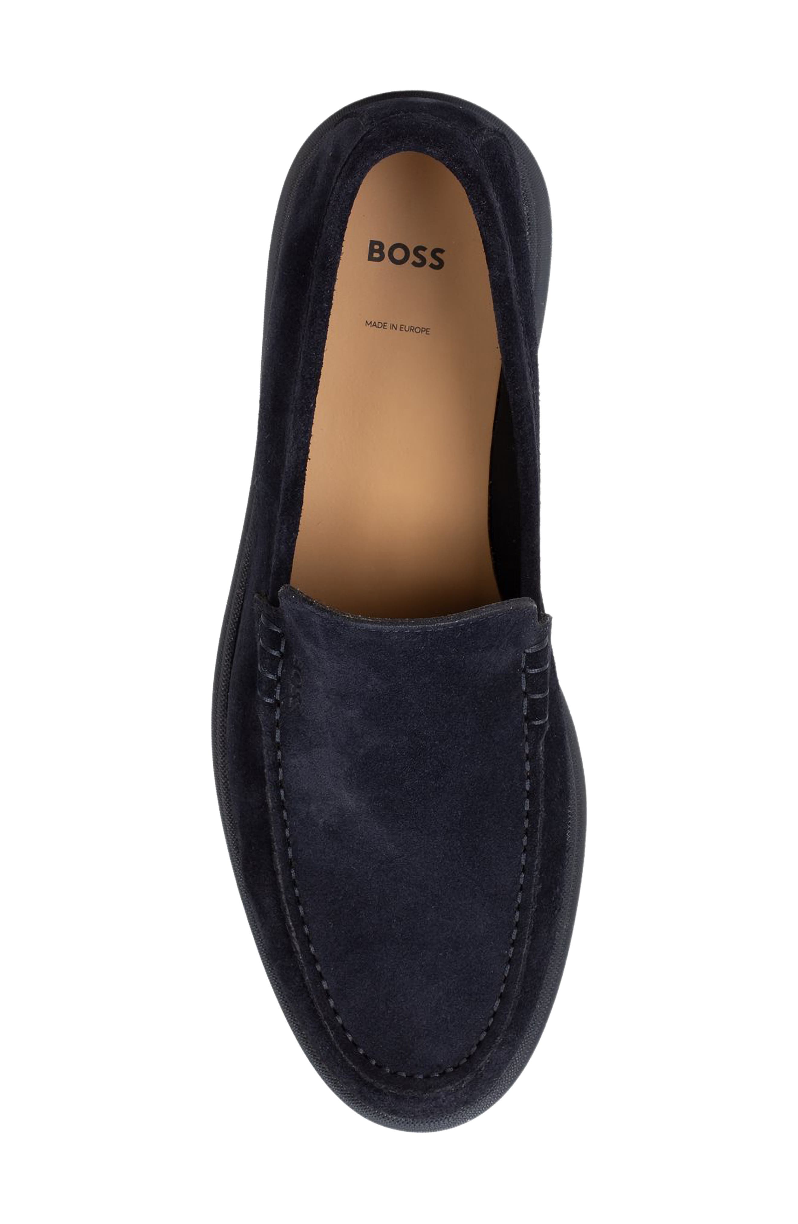 Sienne Moc Toe Loafer, Alternate, color, DARK BLUE