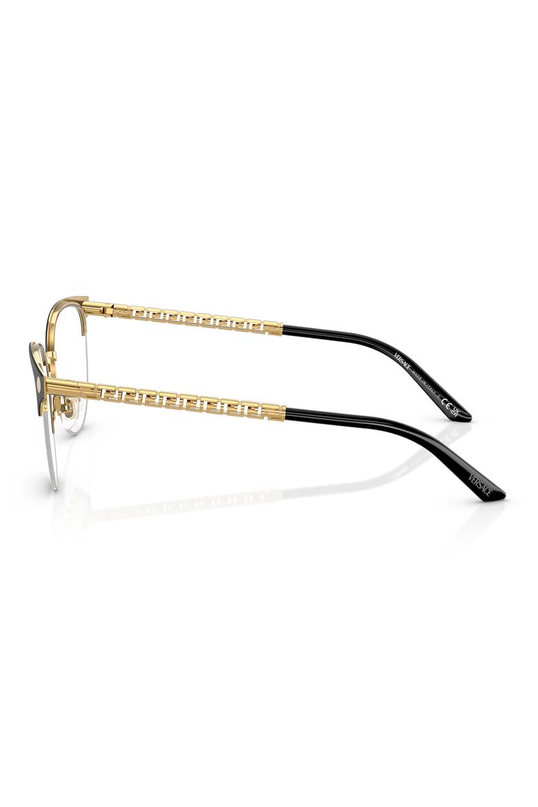 53mm Cat Eye Optical Glasses, Alternate, color, BLACK GOLD