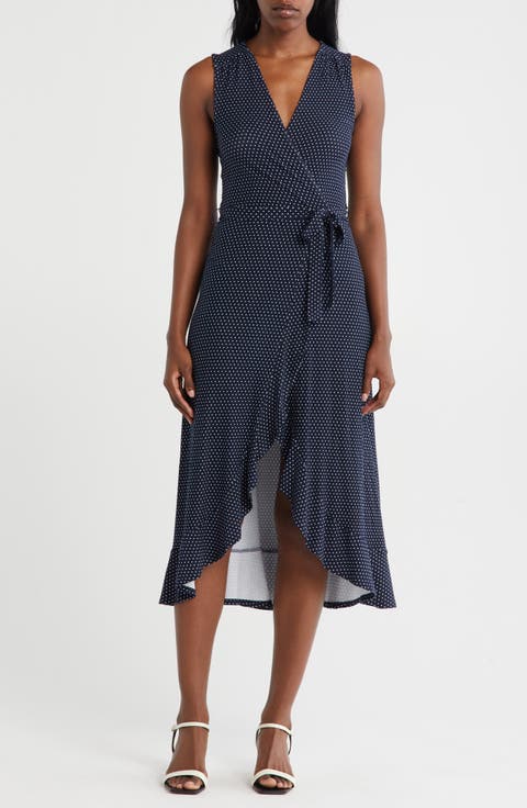Sleeveless Wrap Midi Dress
