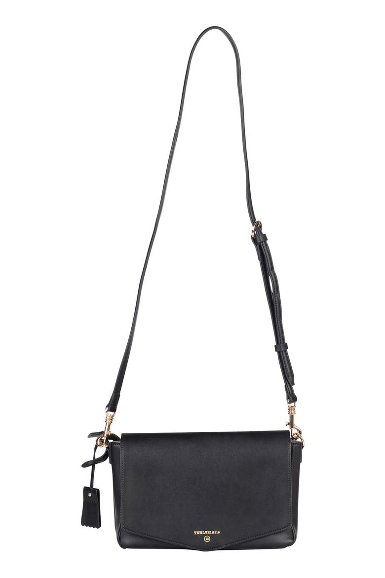 Peekaboo Crossbody Diaper Bag, Main, color, BLACK