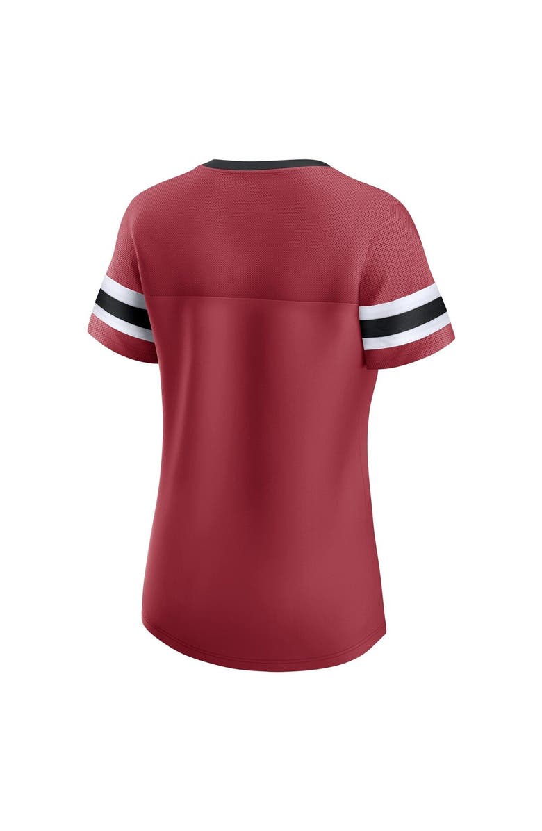 FANATICS Women's Fanatics Branded Cardinal Arizona Cardinals Original State Lace-Up T-Shirt, Alternate, color, Cardinal