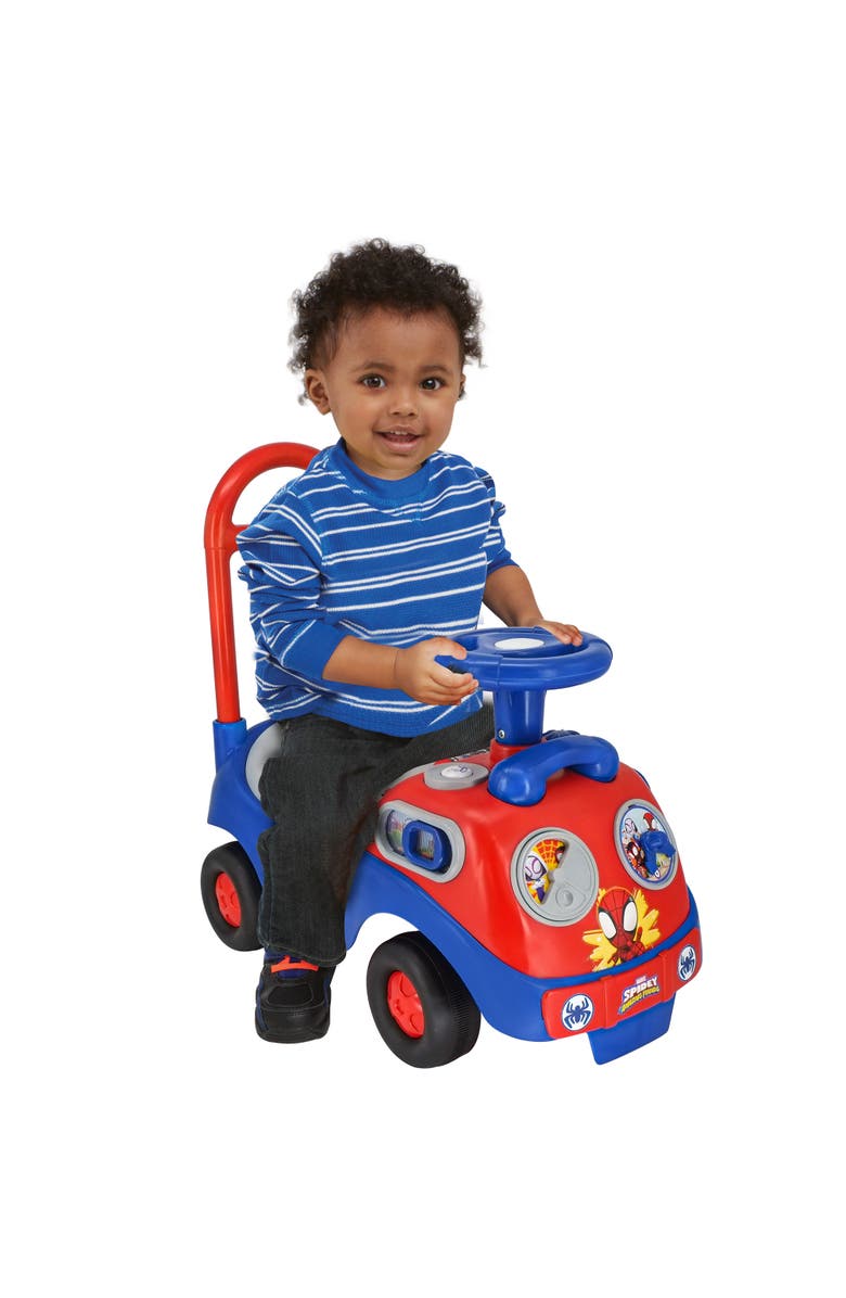 Kiddieland Amazing Spidey My First Activity Rideon W/ Lights & Sounds, Alternate, color, Multicolored