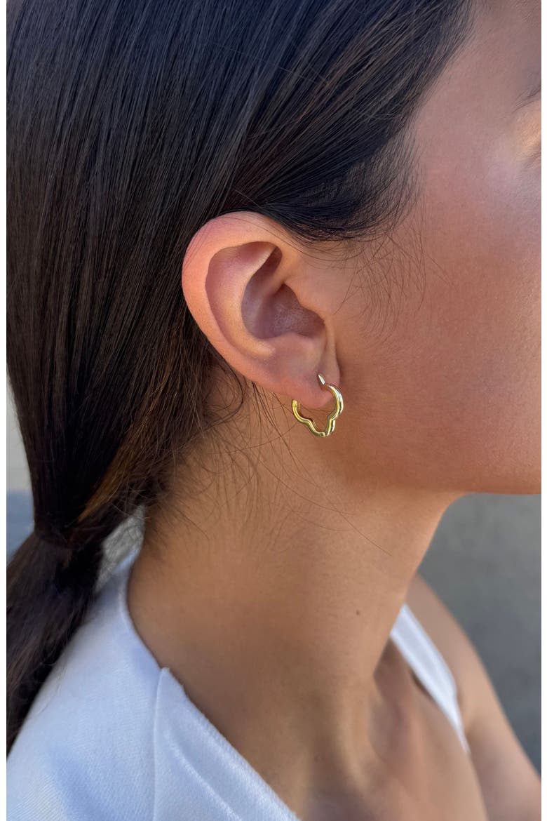 Set of 3 Assorted Hoop Earrings, Alternate, color, GOLD