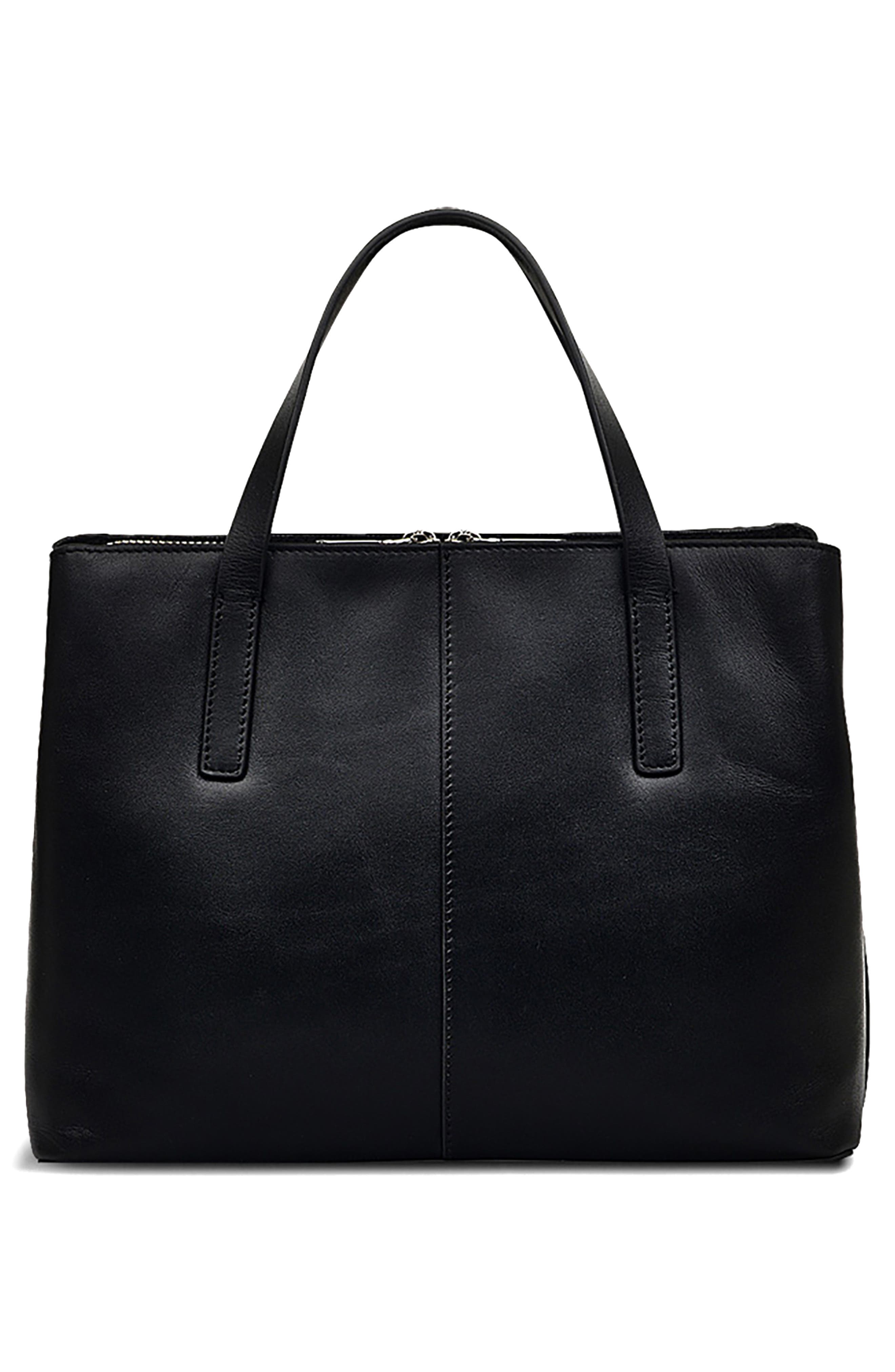 Radley Medium Duke's Place Woven Leather Satchel, Alternate, color, Black