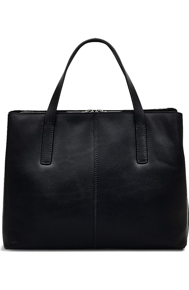 Radley Medium Duke's Place Woven Leather Satchel, Alternate, color, Black