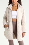 Zella Skyline Longline Quilted Jacket