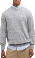 Barbour Flaxby Linen Blend Crewneck Sweater
