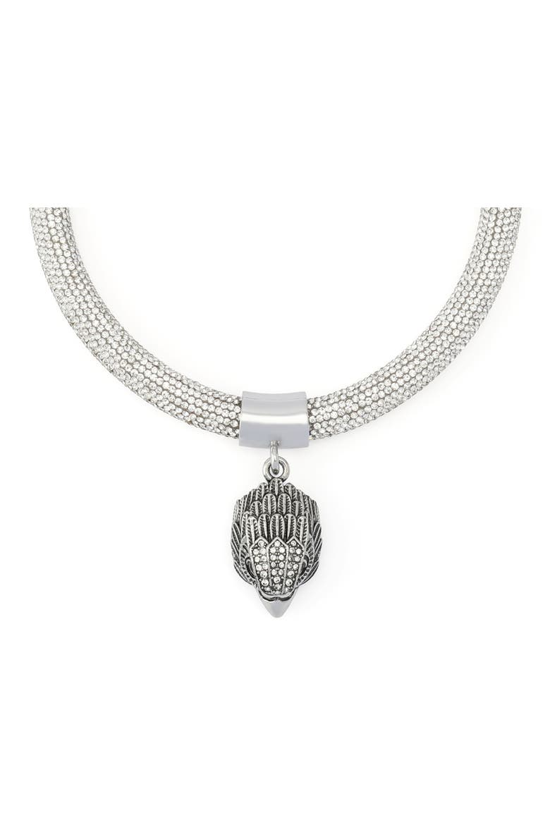 Pavé Collar Pendant Necklace, Alternate, color, CRYSTAL