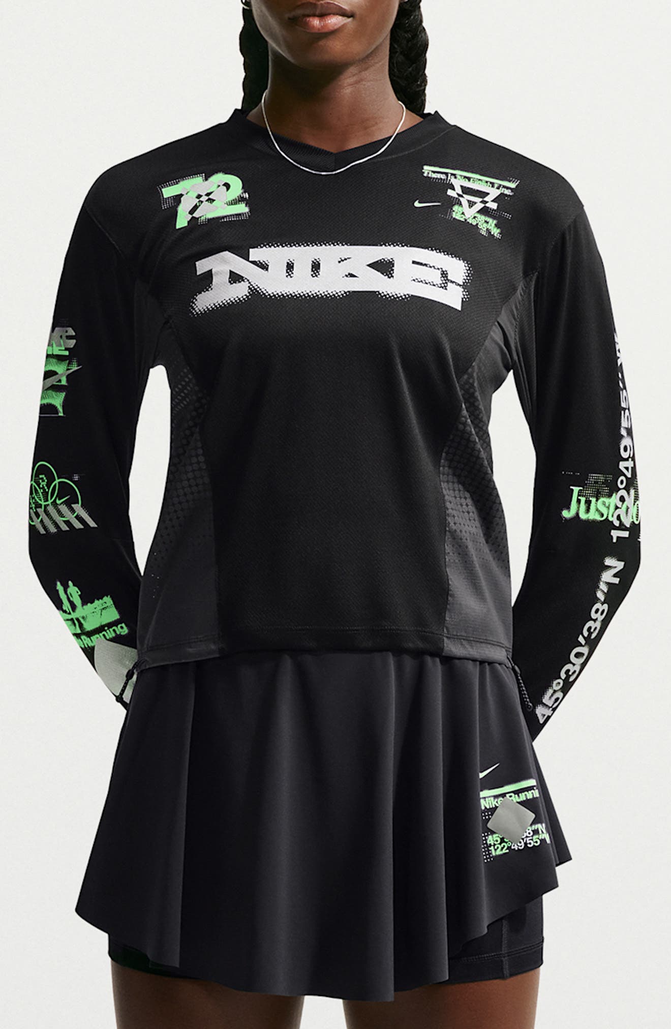 selected BLACK/ BLACK/ ILLUSION GREEN