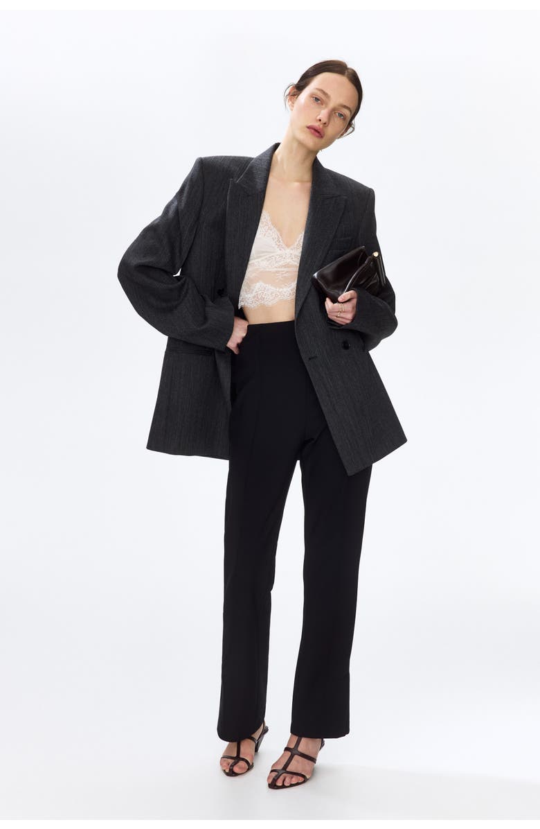 H&M Tailored Leggings, Alternate, color, Black