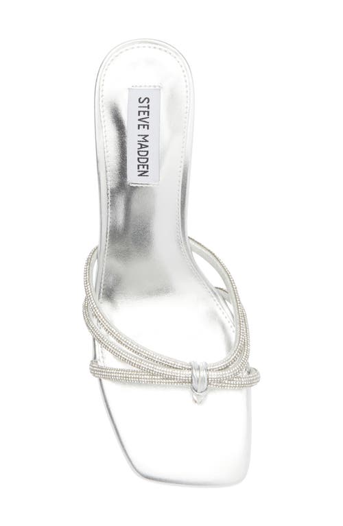 Steve Madden Jazzee Slide Sandal In Silver
