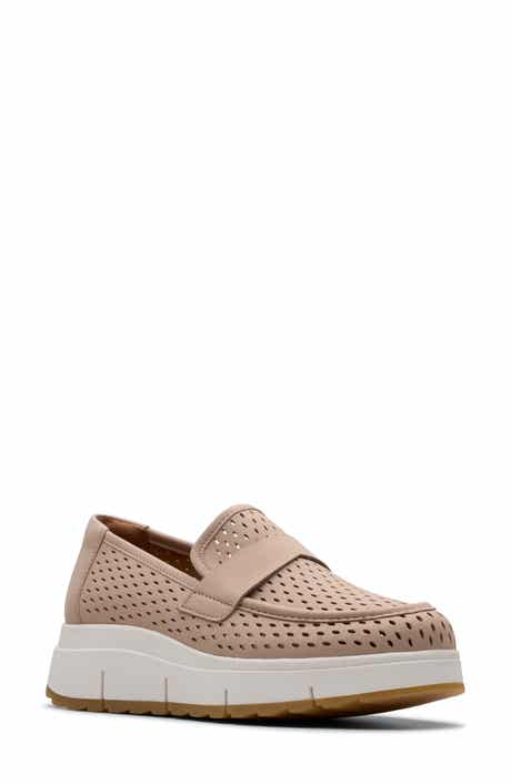 Clarks® Loriini Edge Platform Wedge Loafer