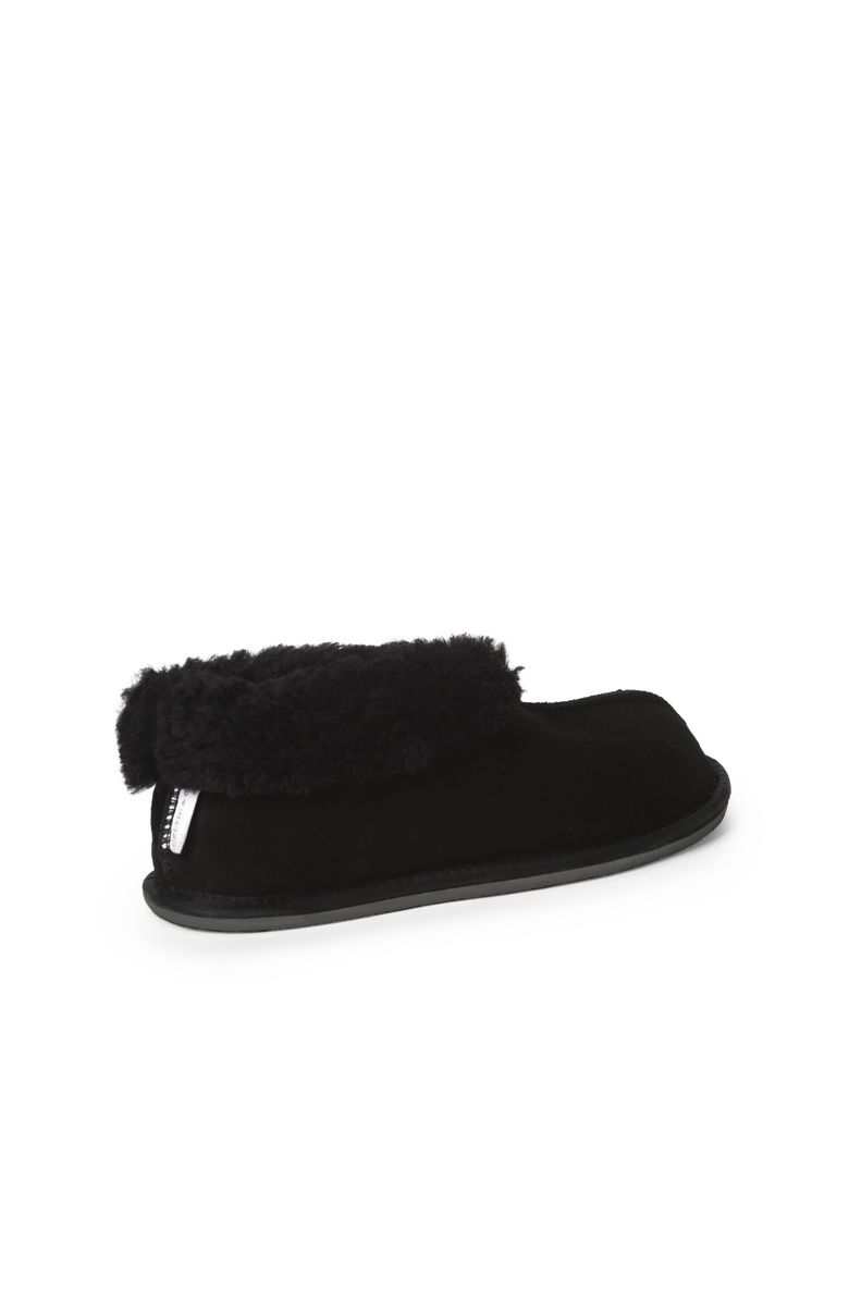 Celtic & Co. British Shearling Bootee Slippers, Alternate, color, Black