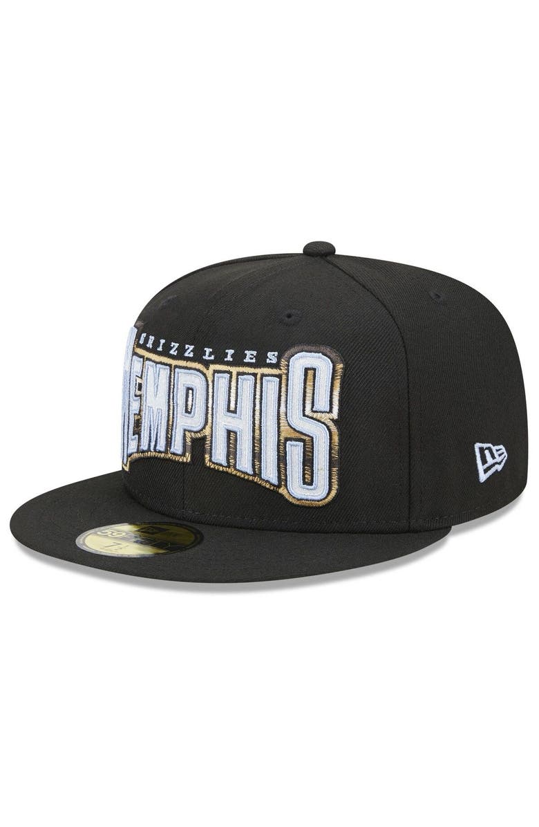 New Era Men's New Era Black Memphis Grizzlies 2022/23 City Edition Official 59FIFTY Fitted Hat, Alternate, color,