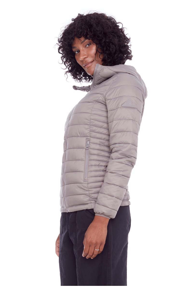 Alpine North YOHO LADIES - Vegan Down Lightweight Packable Puffer Jacket & Bag, Alternate, color, Taupe