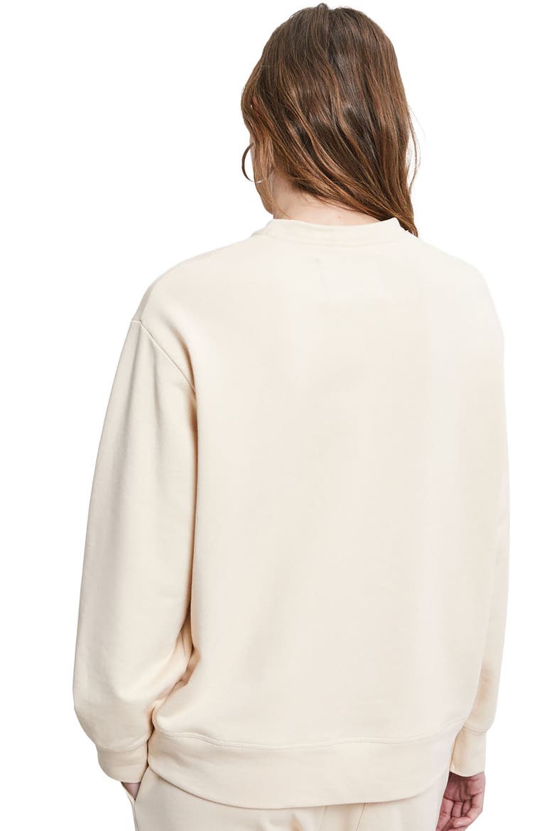 Cotton Sweatshirt, Alternate, color, Ecru
