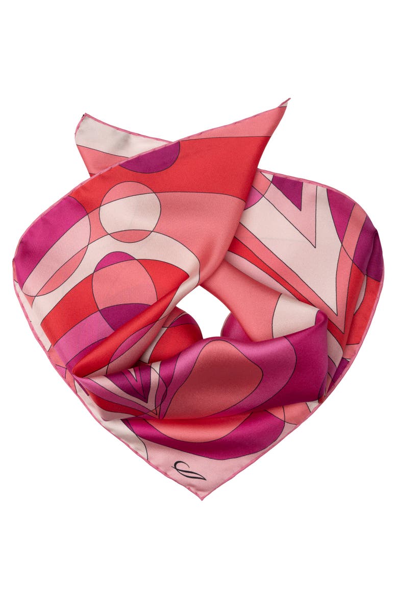 Michelle - Silk Bandana for Women, Alternate, color, Fuchsia