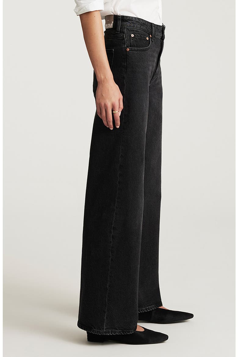 Florida Mid Rise Wide Leg Jeans, Alternate, color, DARK SMOKE CLASSIC B