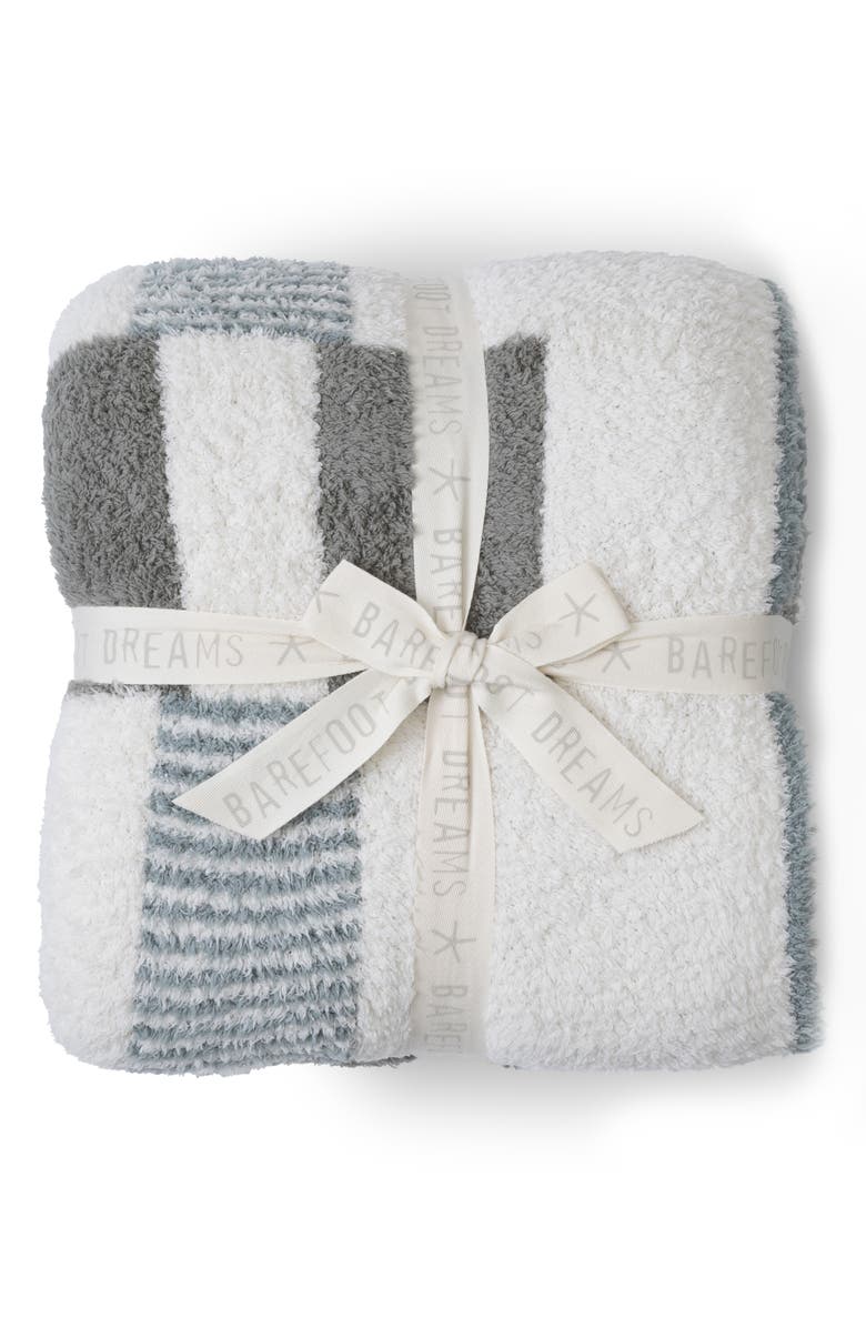 Barefoot Dreams<sup>®</sup> CozyChic<sup>®</sup> Tile Check Throw Blanket, Main, color, Eucalyptus Multi