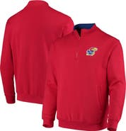 COLOSSEUM Men's Colosseum Red Kansas Jayhawks Tortugas Logo Quarter-Zip Jacket