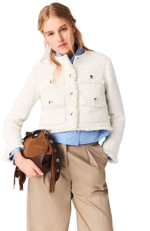 Short tweed jacket
