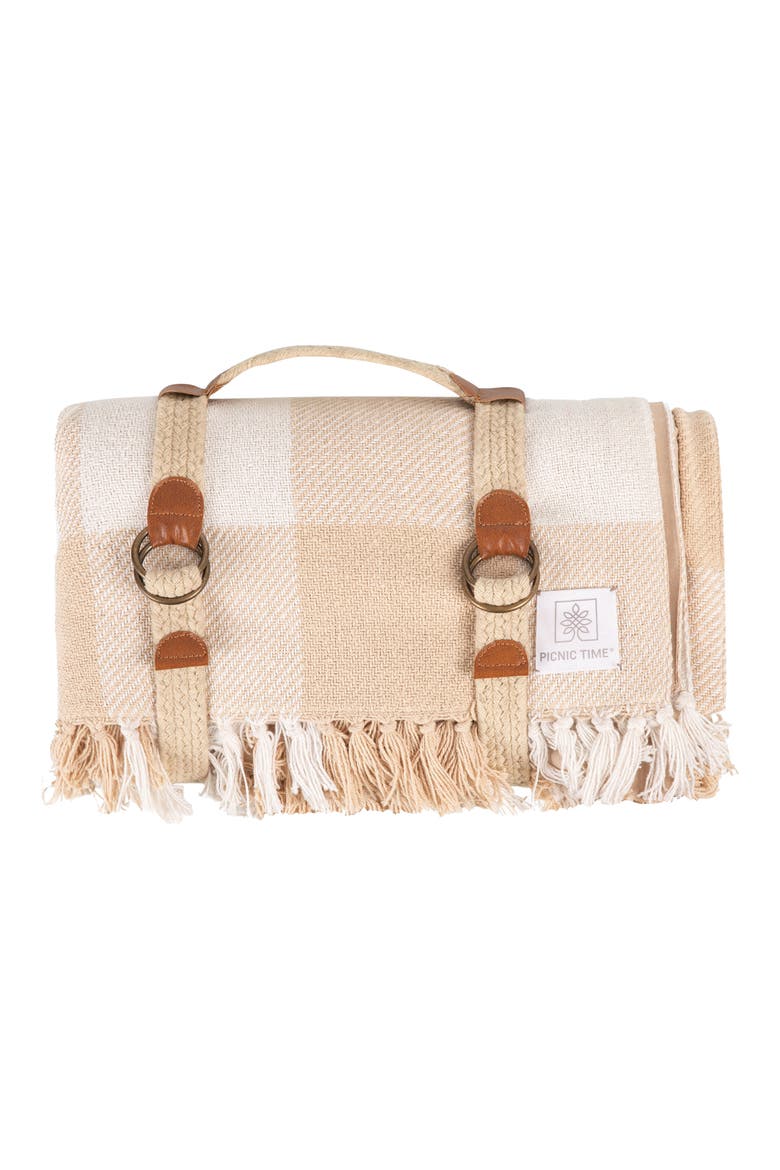 Montecito Outdoor Picnic Blanket, Main, color, BEIGE