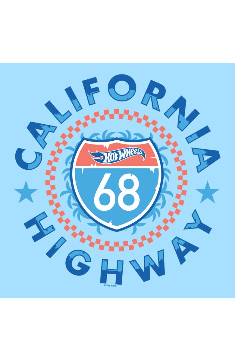 Hot Wheels Men's Hot Wheels California Highway 68 Graphic T-Shirt, Alternate, color, Light Blue