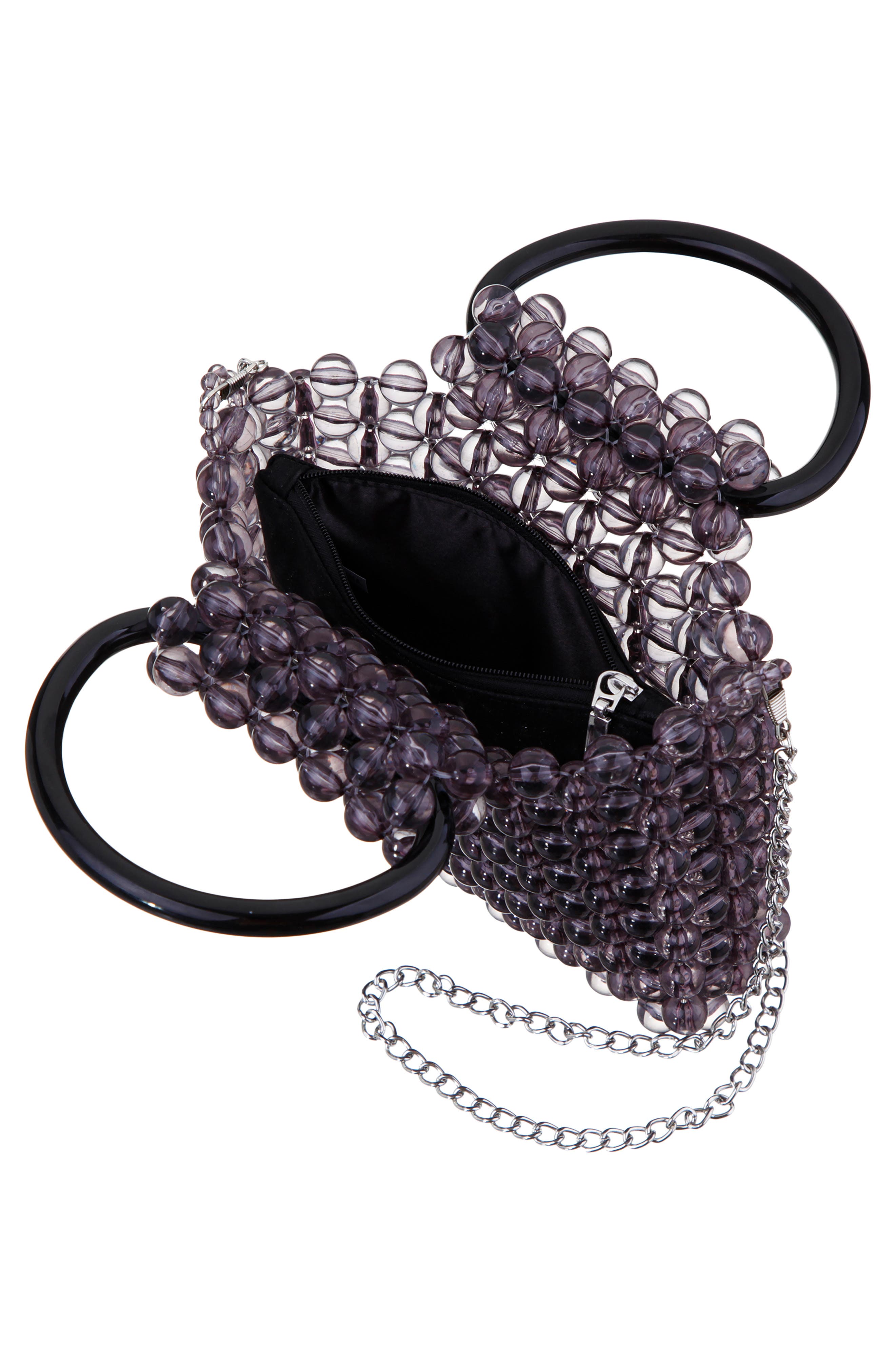 Nina Nylie Top Handle Bag, Alternate, color, Smoke