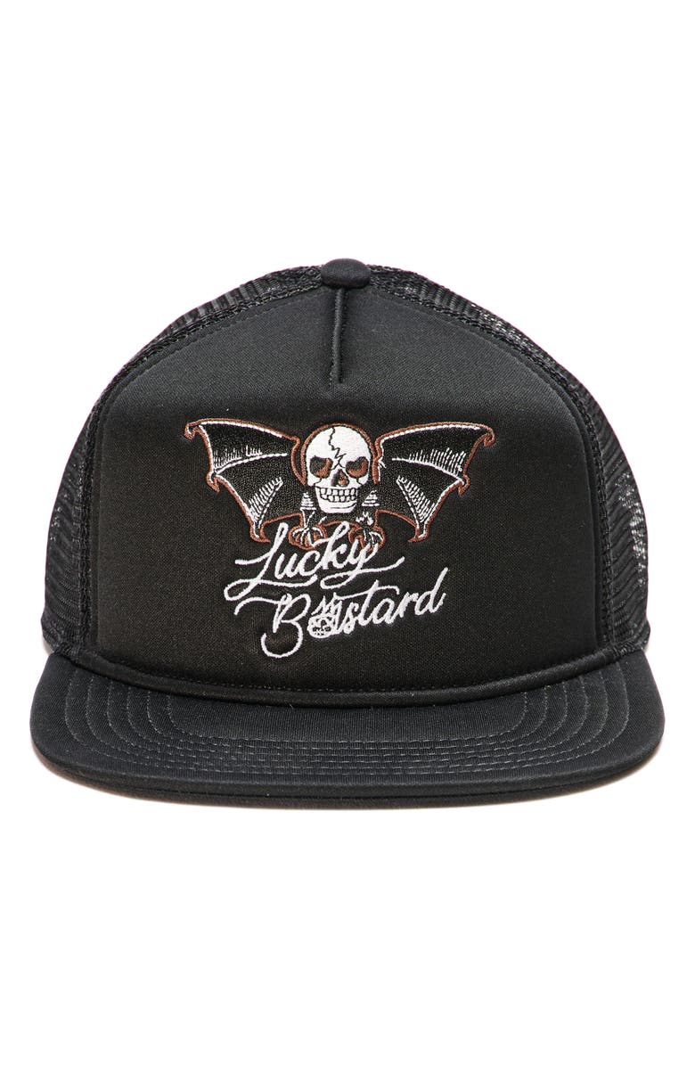 Cult of Individuality Lucky Trucker Hat, Main, color, 
