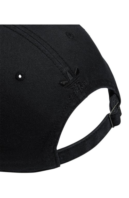 Adidas Originals Relaxed Baseball Cap In Black