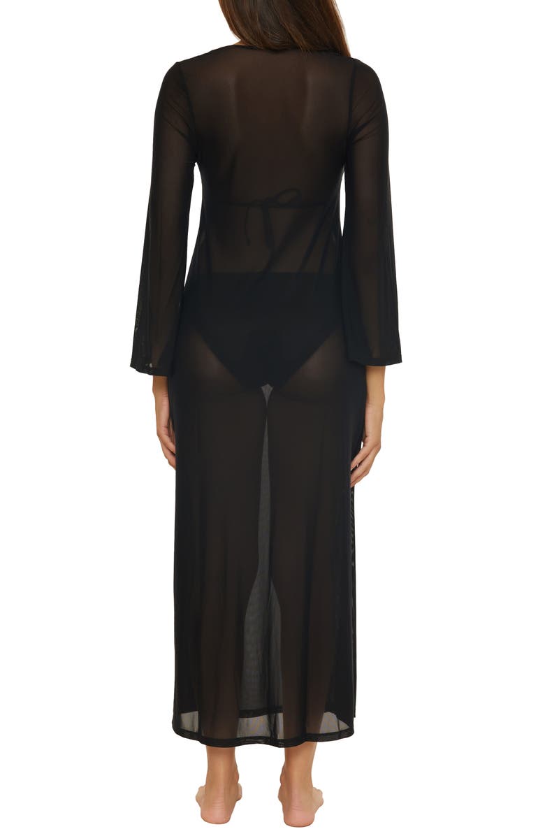 Trina Turk Elaire Mesh Cover-Up Maxi Dress, Alternate, color, 