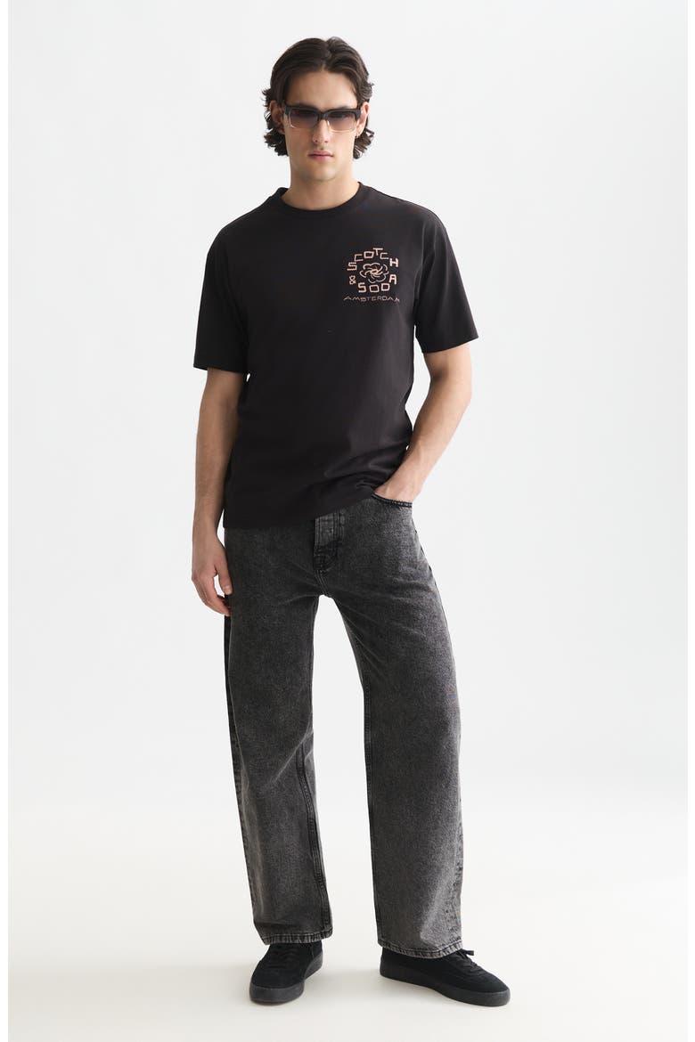 Relaxed Fit Cotton Graphic T-Shirt, Alternate, color, METEORITE