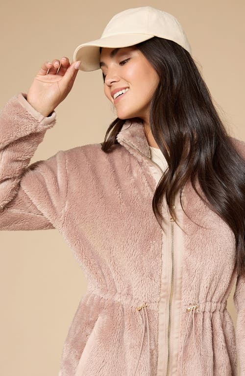 Softies Dreamplush Two Way Zip Tunic In Brown