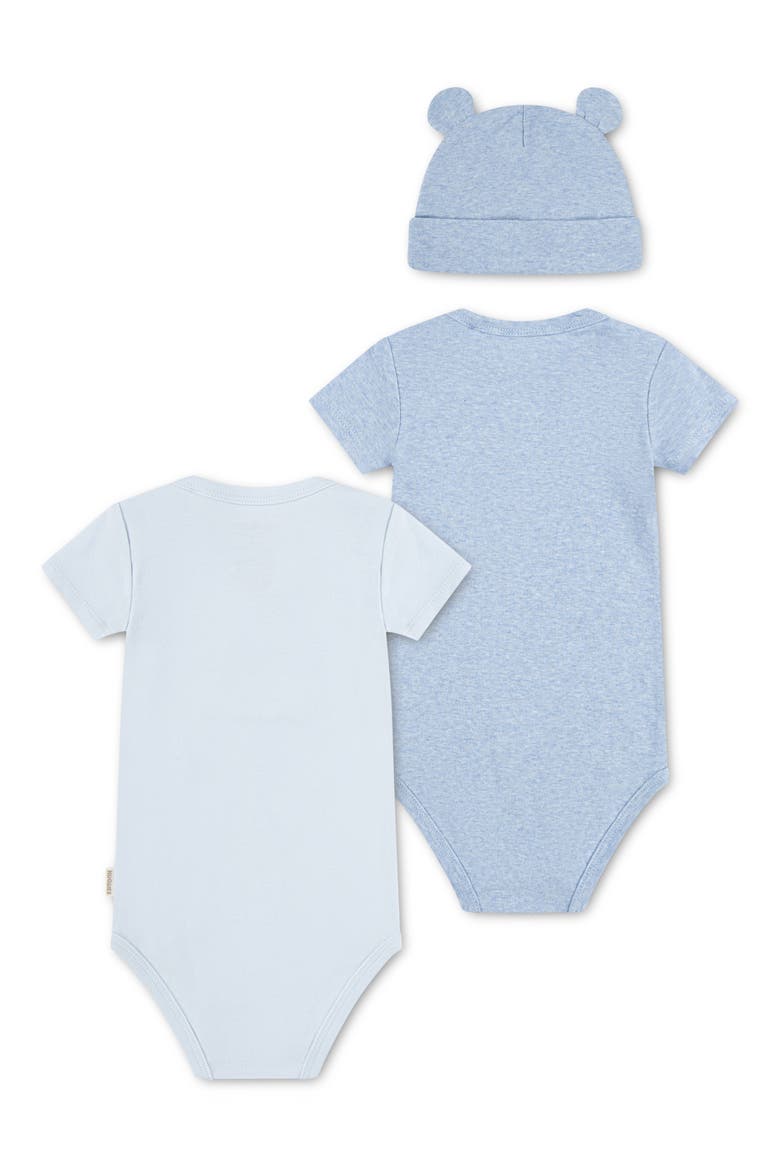2-Pack Bodysuits & Cap Set, Alternate, color, HUGGIES BALLAD BLUE