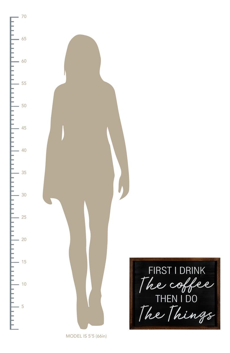 PARKLAND COLLECTION The Coffee Then The Things Wall Décor, Alternate, color, Multicolor